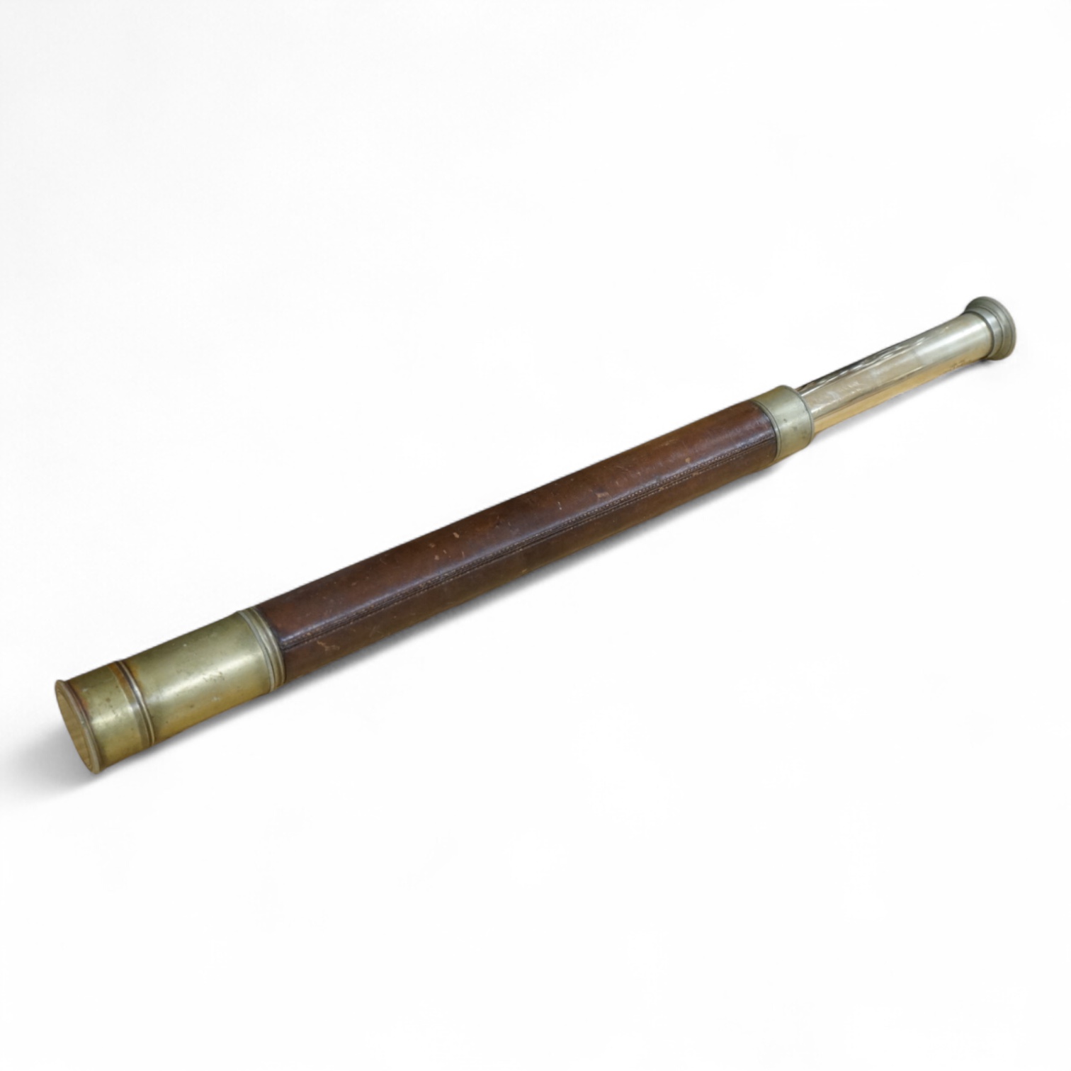 A Grieve and Sons Ltd, Portsmouth, brass telescope, 42cm long. Condition - fair